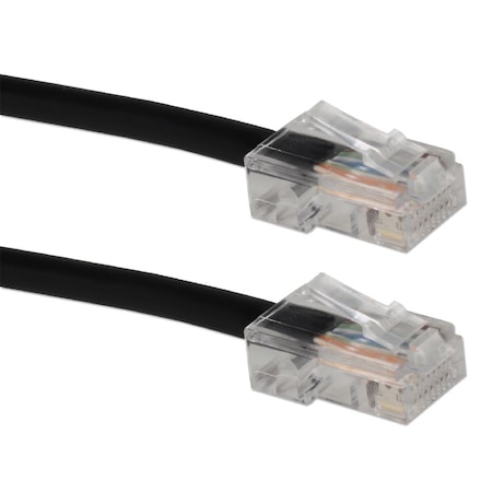 Qvs 250 ft. Cat6 Gigabit Solid Black Patch Cord with Poe Support CC715N-250BK